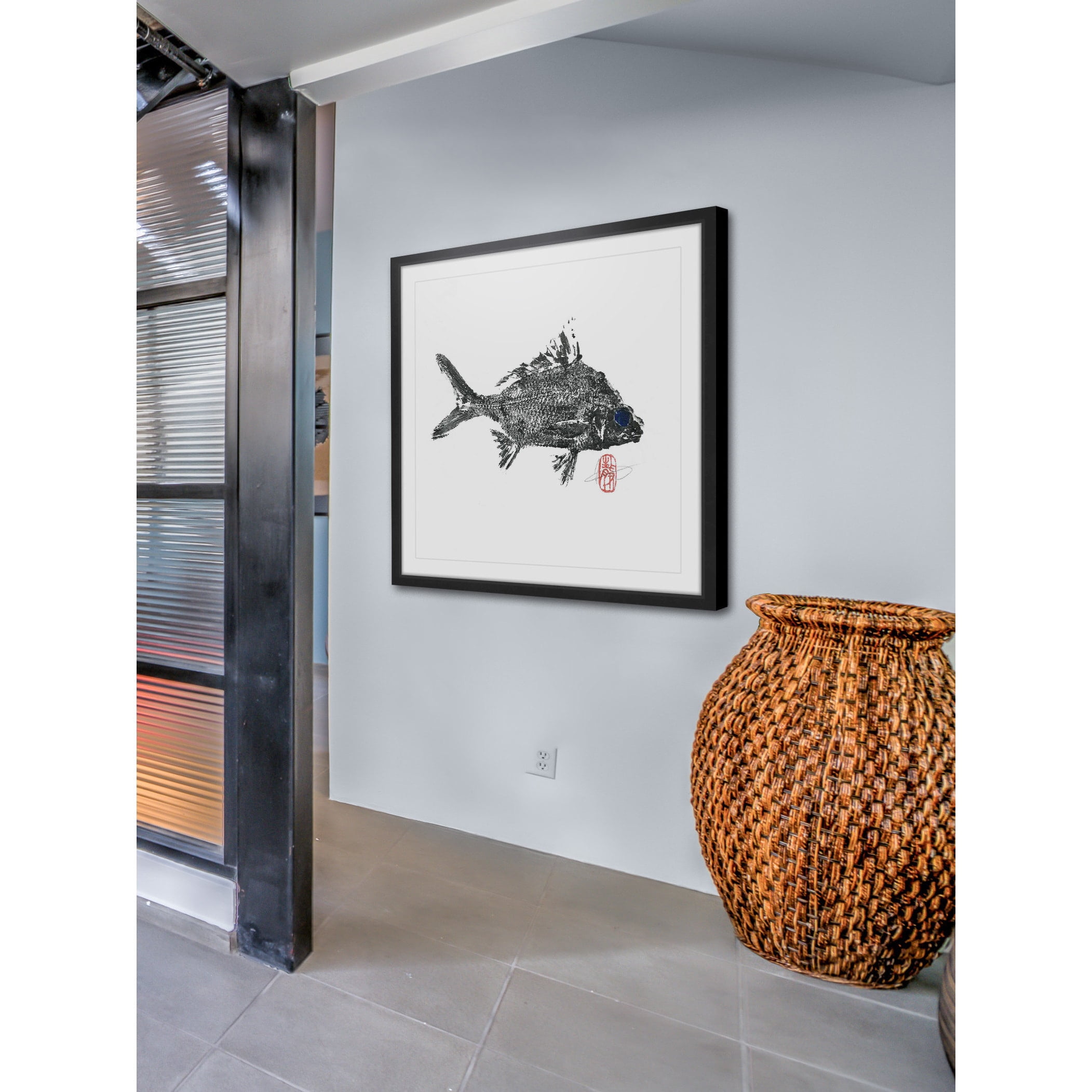 "Small Silver Bream" Framed Painting Print