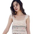 thumbnail image 2 of Camiseta sin Mangas de Ganchillo,Camisola de Punto de Ganchillo para Mujer Camisola de Punto de Ganchillo para Mujer Chaleco de Punto Bordado Top confiable y Duradero, 2 of 8