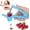 Blue, variant on Cherry Pitter Tool,Cherry Pitter Cherries Stone Remover Tool for Making Cherry Jam,Cherry & Olive Pitter with Space-Saving Lock Design