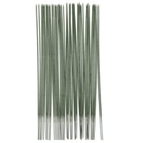 Gymnture 50pcs Stem Wire Floral Wire 19cm Green for Artificial Flower Making
