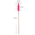 thumbnail image 3 of Dsseng 100 Pcs Crystal Mascara Wands Disposable Eyelash Eyebrow Spoolie Brush for Makeup Eyelash Extensions (Pink), 3 of 6