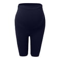 thumbnail image 4 of Riforla Workout Leggings for Women Everyday Use High Waisted Maternity Pants Solid Color Spring Summer Casual Outfits Capri Length Womens Pants Navy S, 4 of 6