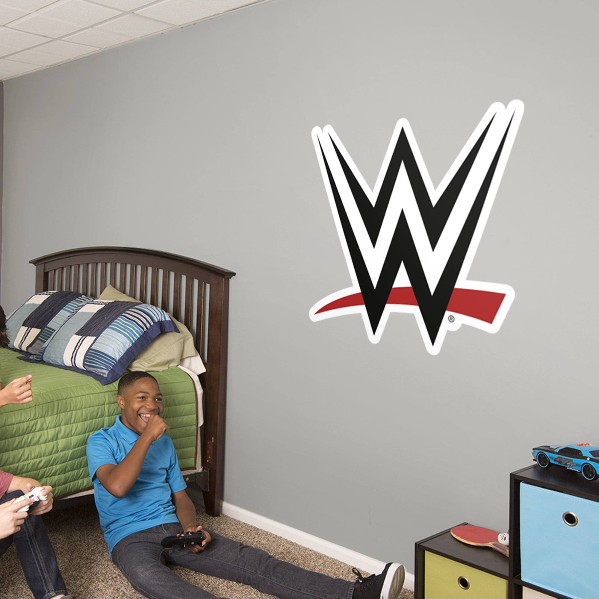 Fathead WWE Logo Giant Officially Licensed WWE Removable Wall Decal