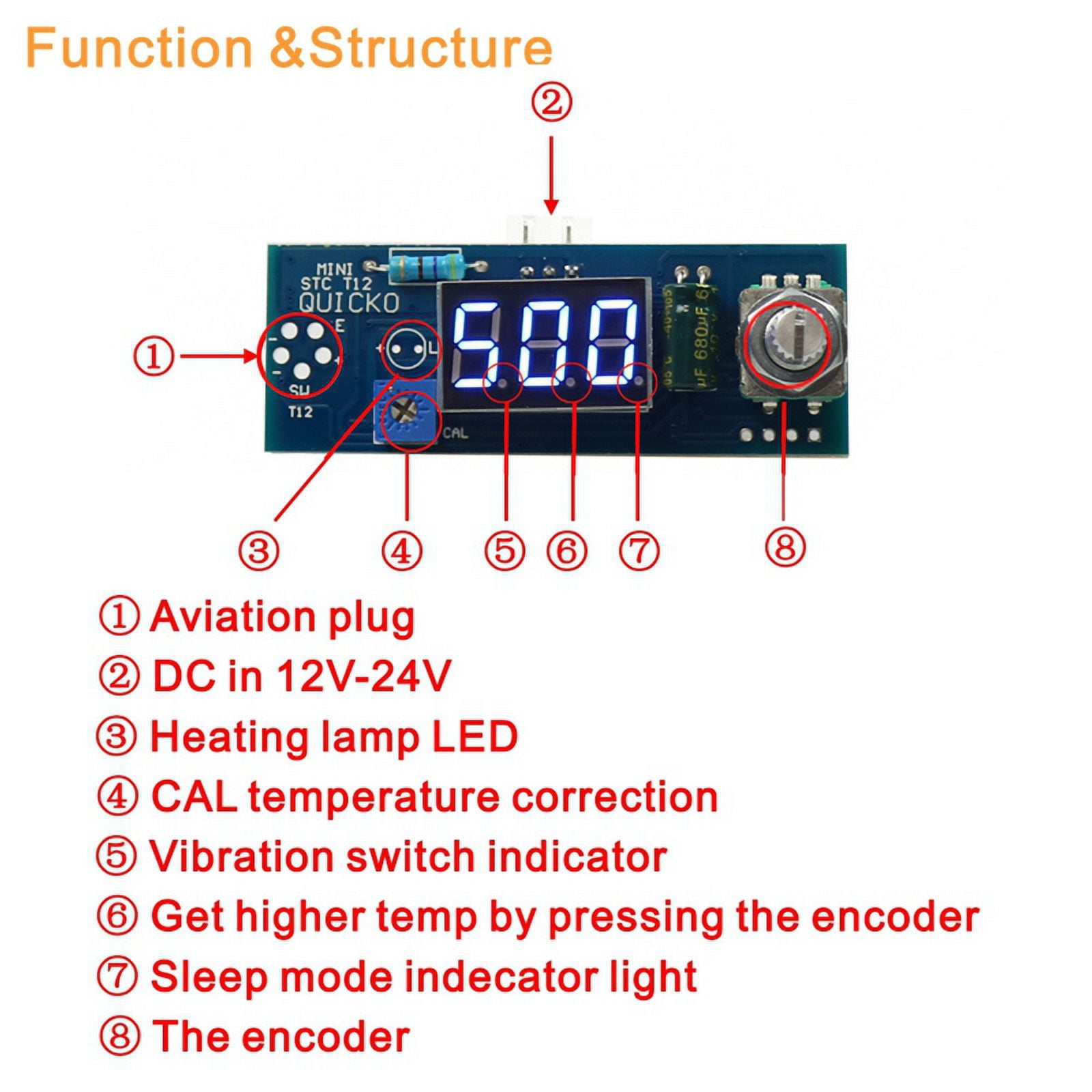 -T12 Solder Iron DIY Kits, Digital Soldering Iron Station Kits
