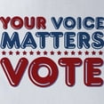 thumbnail image 2 of CafePress - Your Voice Matters - Polyester Tote Bag 16"x16", 2 of 5