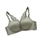 thumbnail image 4 of Sujetador sin costuras Apertura frontal Ropa interior de encaje Sin cables Sexy Bralette transpirable Racerback, Verde, 34/75 Speravity AP001113-06, 4 of 7