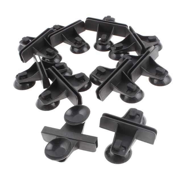 Soporte divisor de hoja de plástico para acuario Unique Bargains 10pcs negro