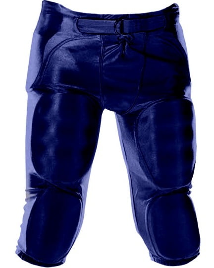 Youth Dazzle Football Pants w Pads-Color:Navy,Size:LRG by Alleson Athletic