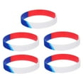 thumbnail image 4 of GAXIRE 5Pcs Independence Day Wristband Silicone Hand Rings Unisex Decoration, 4 of 8