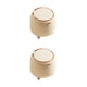thumbnail image 3 of Wosthever Cubo de basura de escritorio de aspecto limpio y funcionamiento para baño Cubo de oficina de colores frescos modernos Oro de leche 2Conjunto, 3 of 6