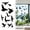 A-7.87x11.8 Inch, variant on Anti‑Collision Window Decals, Window Clings for Glass Windows, Window Stickers for Glass, Bird Static Cling Glass Stickers, No‑Adhesive Bird Strike Prevention Window Decal 1 Sheet