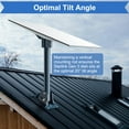 thumbnail image 3 of Starlink Gen 3 Roof Mount Kit with Aluminum Gen 3 Pipe Adapter - 15.7" Heavy Duty Steel Pole & Adjustable Base for Starlink Standard V3, Standard 4, and Standard 4X Dish, 3 of 8