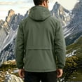 thumbnail image 5 of Fanshiluo Men's Hooded Full‑Zip Windbreaker Jacket, Lightweight Long Sleeve Water‑Resistant Casual Outerwear Coat for Men,S,Big and Tall Men, 5 of 9