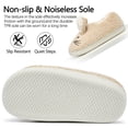 thumbnail image 5 of Ecetana Womens Fuzzy Slippers 3D Rabbit Closed Back Slippers Fluffy Non-Slip Indoor Warm House Slippers for Women, 5 of 7
