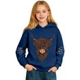 thumbnail image 3 of Gyujnb Youth Hoodie Shaggy Cow Print Cool Warm Versatile Pullover for Daily Casual Outings (Toddler, Big Boys),13-14 Years, 3 of 7