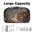 thumbnail image 3 of Christmas Charger Case USB Organizer Wire Cord Travel Organizer Cord Case, Oxford Cloth Waterproof Electronics Digital Storage Bag, 5.9x9.44x3.14 in., 3 of 6