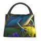thumbnail image 1 of Fotbe Cute Blue Frog Bolsa Térmica Portátil con Estampado, Bolsa de Entrega de Alimentos Aislada, Bolsa Reutilizable de Gran Capacidad para Comidas y Supermercado, 1 of 6