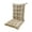 Beige, variant on EazyTech One-Piece High Back Rocking Chair Cushion with Ties Tufted Seat Cushion for Outdoor Indoor Home Office Dining garden Patio Furniture Recliner Cushion Non-Slip Beige