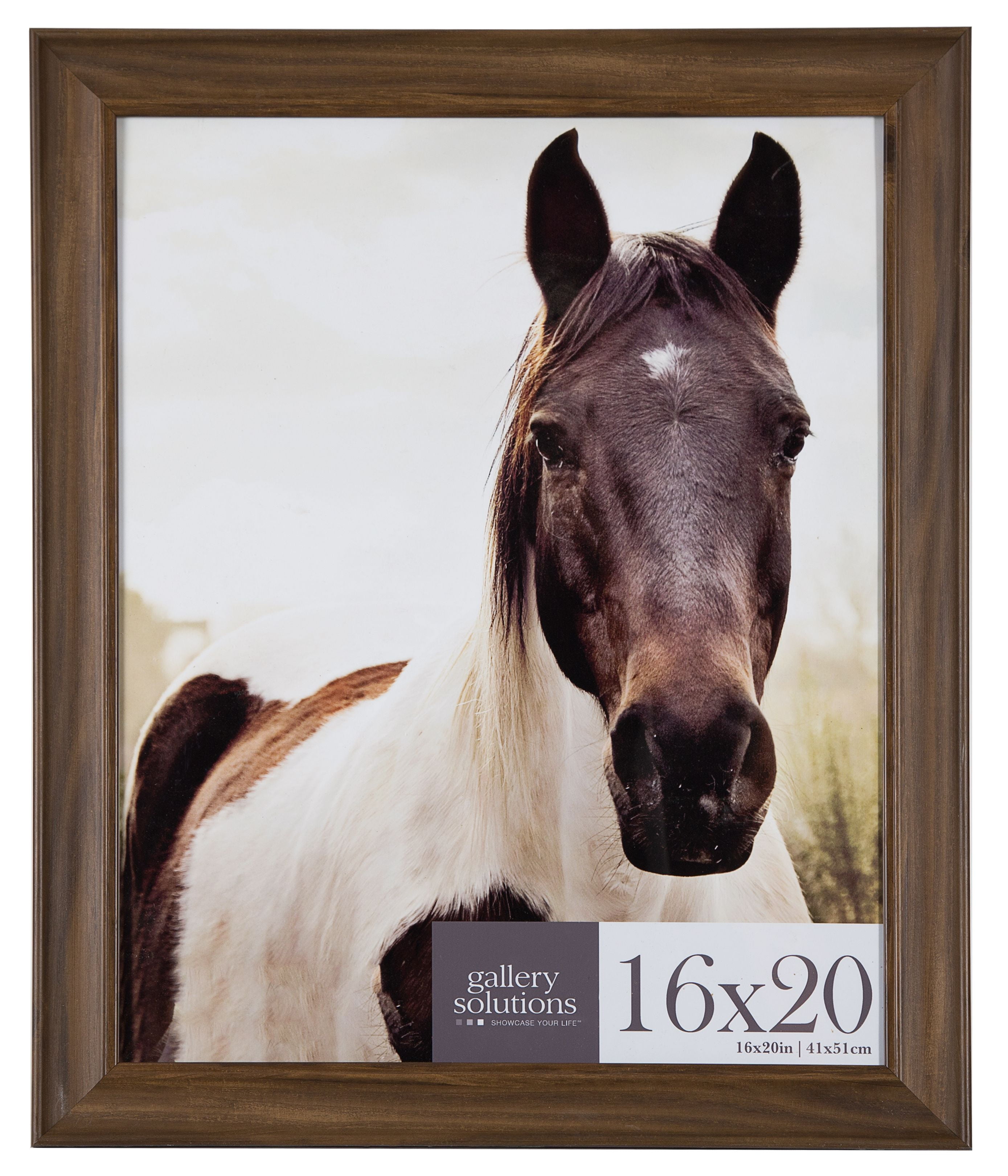 Gallery Solutions 16' x 20' Walnut Large Wall Picture Frame