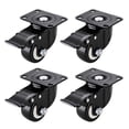 thumbnail image 2 of Ruedas de placa plana de 4 piezas, ruedas de ruedas silenciosas con rodamientos dobles de gran capacidad de carga de 2 pulgadas, 2 of 5