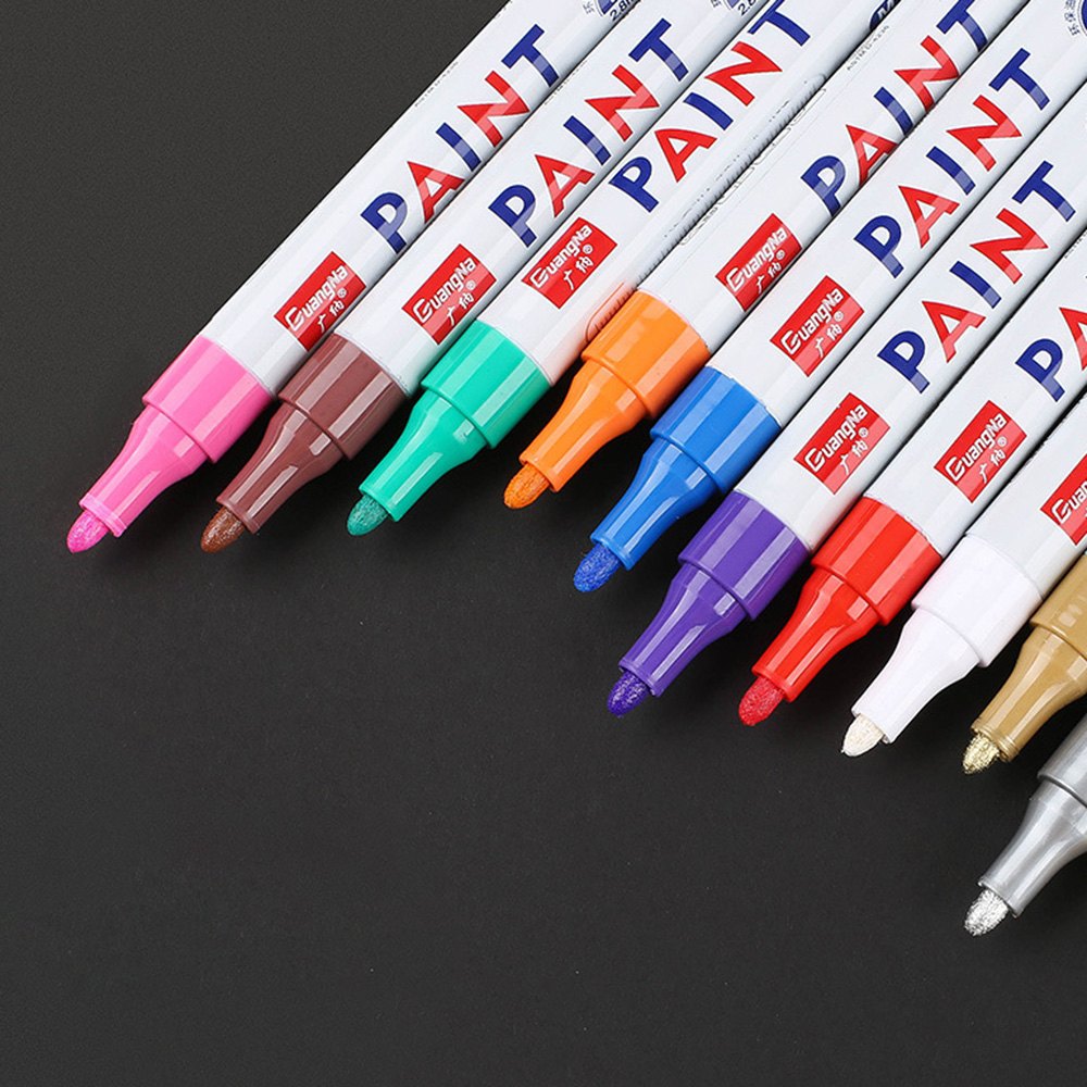 Acrylic Paint Pens Paint Markers Dry Fast Permanent & Waterproof 12 