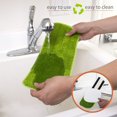 thumbnail image 4 of LOVEVER 18 Inch Reusable Microfiber Mop Pads Flat Mop Head Wet & Dry Home & Commercial Cleaning Refills Fit for Most Microfiber Flat Mop System(3 Pack Green), 4 of 7
