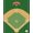Green Tan Red, Pattern 2, variant on ODIKA Baseball Soccer Split Design With Sport Emblems And Tournament Grid Easy Care Kids Safe for Small Living Room, Playroom, Bedroom