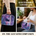 thumbnail image 5 of Xixirimido Cat Butterfly Galaxy Print Quilted Bible Cover Bible Case for Women, Large Bible Carrying Case with Handle, Bible Study Supplies & Christian Gift for Men, 5 of 7