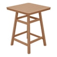 thumbnail image 3 of Costaelm Paradise 30" Square Outdoor Patio Counter High Bistro Bar Table With Umbrella Hole, Teak, 3 of 9