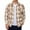 Khaki, variant on Men's Wool-Blend Plaid Shirt Jacket Button-Down Collared Long Sleeve Casual Outerwear with Pockets, for Weekend Brunch Dates,S,Khaki