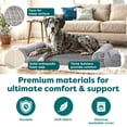 thumbnail image 5 of FurHaven Pet Products Luxe Fur & Performance Linen Orthopedic Sofa Pet Bed for Dogs & Cats - Charcoal, Jumbo Plus, 5 of 9