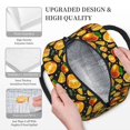 thumbnail image 3 of Daiia Tangerine Pattern Lunch Bag , Insulated Lunch Box, Small Leakproof Cooler Food Lunch Containers Reusable High Capacity Lunch Tote Bags-One Size, 3 of 6