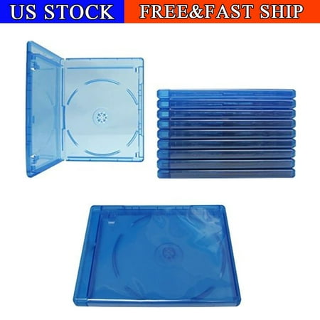 10Pcs Standard Blu-ray Replacement Cases Single