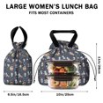 thumbnail image 5 of Star Fairy Princess Pattern Drawstring Lunch Bag Women - Drawstring Lunch Bag Insulated for Work Office - Stain-Resistant Large Lunchbags for Women with Multi-Pockets, 5 of 6
