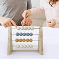 thumbnail image 4 of Ábaco de madera Montessori con marco de conteo y tarjetas, matemáticas educativas tempranas, 1 unidad Azul, 4 of 8