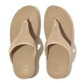 thumbnail image 4 of FitFlop Women's Lulu Crystal Embellished Toe Post Wedge Sole Thong Sandal, 4 of 7