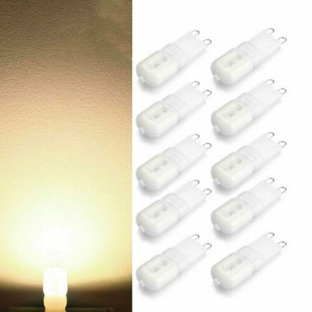 

GLFSIL 10Pcs G9 LED 3W Capsule Light Bulb True Replacement For G9 Halogen Light Bulbs