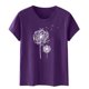 thumbnail image 4 of Fiudx Ofertas y Liquidaciones Blusa de Manga Corta con Estampado de Moda para Mujer, Divertida Camiseta con Cuello Redondo, 4 of 5