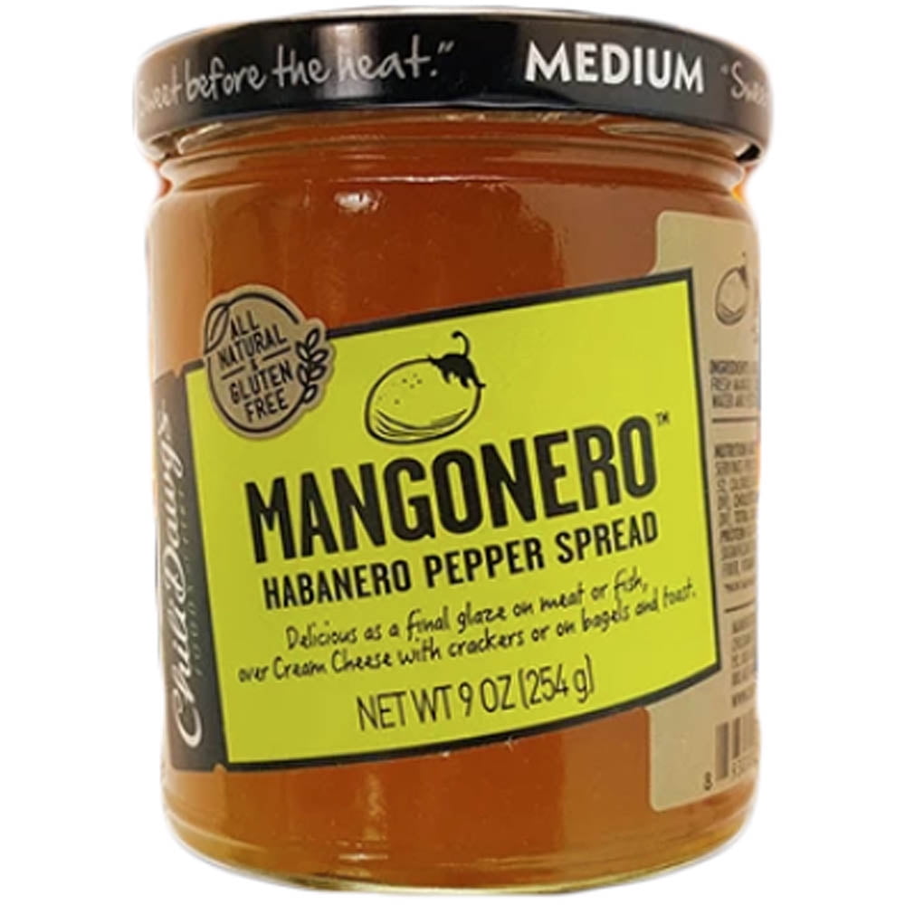 Chili Dawgs Mangonero Pepper Spread 9 oz. Gluten & Msg Free Medium Heat 00209