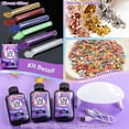 thumbnail image 5 of Bond Craftor 300g UV Resin Jewelry Making Kit, Crystal Clear with UV Light, Molds & Accessories for Diy Earrings Necklace Keychain Pendant Crafts, 5 of 11