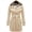 01 Beige, variant on Womens Double Breasted Trench Coat Classic Lapel Belt Peacoat Fall Winter Warm Overcoat Outerwear with Hood