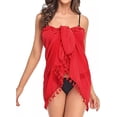 thumbnail image 5 of Mujer Playa Vestido Ropa Pareo Cover Up Encaje Media Falda, 5 of 5