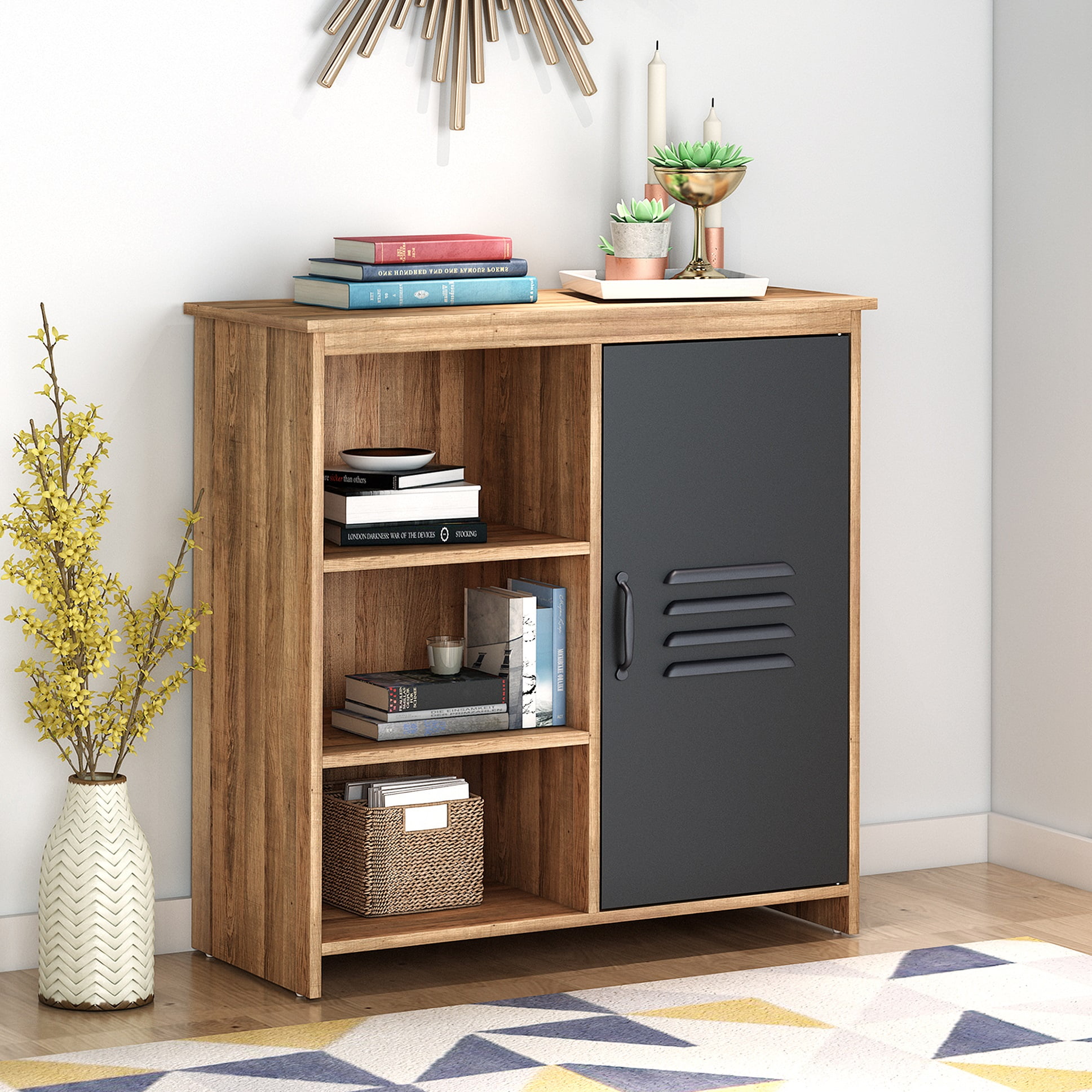 Tall Storage Cabinet Organizer Shelves Door Kitchen Pantry Office Bathroom Wood Tall Storage Cabinet Organizer Shelves Door Kitchen Pantry Office Bathroom Wood