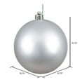 thumbnail image 5 of Vickerman N594007DMV Boule d'Ornement Argentée Mate UV Percée, 15,75 Po, 5 of 5
