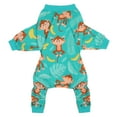 thumbnail image 5 of HDE Dog Pajamas One Piece Jumpsuit Lightweight Dog PJs Shirt for S-3XL Dogs Monkeying Around 2XL, 5 of 7
