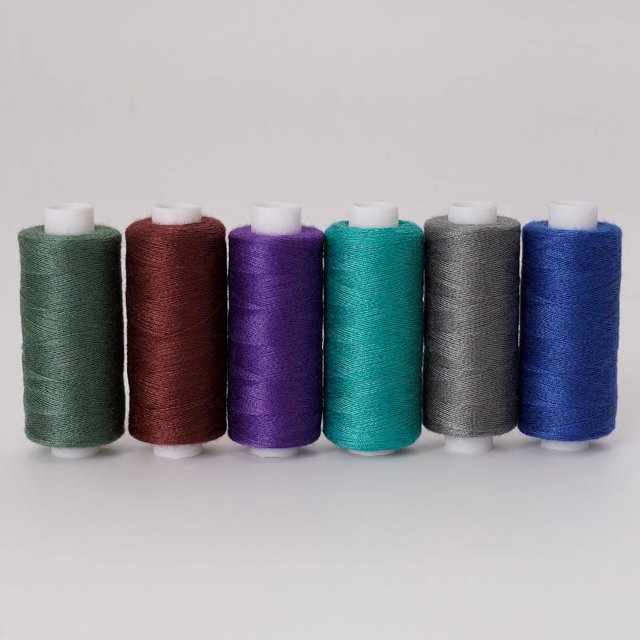 XmhyTop-A Quilting Thread 6-Piece Set, Durable Polyester Hand Quilting Thread, Suitable for Home Professional Quilting Projects, Essential Sewing Supplies,T18