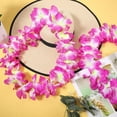 thumbnail image 4 of Collar LED hawaiano Sherr con forma de leis, 48 unidades, color morado, 100 cm, 4 of 7
