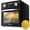 Black(13Qt), variant on Plum Chef Air Fryer Oven 13 Quart, Oil-less Air Fryer Toaster Oven with Digital Recipe, 1500W, Black