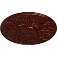 thumbnail image 3 of 33"OD x 1 3/4"P Versailles Ceiling Medallion (Fits Canopies up to 3 1/4"), Hand-Painted Brushed Mahogany, 3 of 6