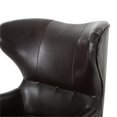 thumbnail image 6 of Noble House Warner High Back Bonded Faux Leather Chair in Brown, 6 of 9